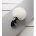 White Bunny Tail Anal Plug \bdsm-gear for women\ Tail Butt Plug\No Vibration Anal Sex Toys for Woman Men Gay