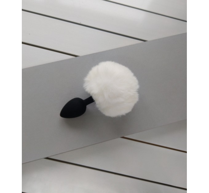 White Bunny Tail Anal Plug \bdsm-gear for women\ Tail Butt Plug\No Vibration Anal Sex Toys for Woman Men Gay