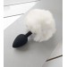 White Bunny Tail Anal Plug \bdsm-gear for women\ Tail Butt Plug\No Vibration Anal Sex Toys for Woman Men Gay