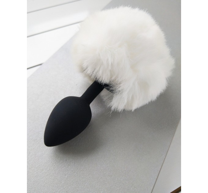 White Bunny Tail Anal Plug \bdsm-gear for women\ Tail Butt Plug\No Vibration Anal Sex Toys for Woman Men Gay