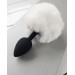 White Bunny Tail Anal Plug \bdsm-gear for women\ Tail Butt Plug\No Vibration Anal Sex Toys for Woman Men Gay