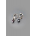 Non Piercing Nipple Rings with freshwater pearls in sterling silver