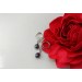 Non Piercing Nipple Rings with freshwater pearls in sterling silver