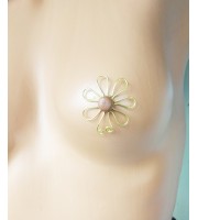 Brass Nipple Rings handmade  Flower Nipple Rings, non Piercing Nipple shield, Sexy Nipple Clamps, intimate Jewelry adult bdsm sex toys