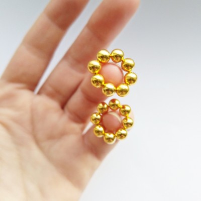Gold  Magnetic Nipple Rings - Non Piercing adjustable Nipple Ring Fake nipple piercing  nipple jewelry