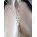  O ring choker with chains and fake nipple piercing  Sexy chain necklace to nipple O-Ring pendant  Body jewelry  7 