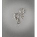 Spiral Nipple Rings With sterling silver stars - Solid sterling Silver - Fake Piercing - gift for wife