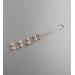 Peach pearls Clitoral Jewelry Fake piercing vaginal Jewelry for women handmade out of 18gauge serling silver wire with real pearl