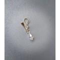 Non Piercing Clit Clip with  crystal Sterling silver Faux piercing 