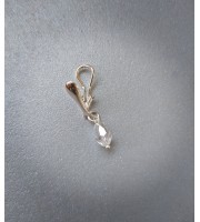 Non Piercing Clit Clip with  crystal Sterling silver Faux piercing  Non Piercing Clit Clip with  crystal Sterling silver Faux piercing