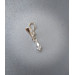 Non Piercing Clit Clip with  crystal Sterling silver Faux piercing 