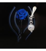 1 Sterling silver clip with sterling silver shining ball Faux piercing silver pendant Non Piercing Clit Clip Adult fun sex toys 1 Sterling silver clip with sterling silver shining ball Faux piercing silver pendant Non Piercing Clit Clip Adult fun sex toys