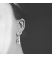 Handmade Silver Asymmetric earrings mismatched earrings oxidized silver Earrings Silver Post earrings unique earrings distressed earrings