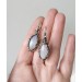  Silver Wire wrap earrings with moonstones wire wrap blue earrings moonstone jewelry Silver Earrings Bohemian Wire Wrap Earrings Gift for Mom  Earrings  5 