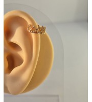 Ear Cuff "Queen" – Handmade Crown Earring in Silver or Gold