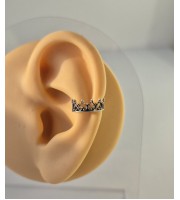 Ear Cuff "Queen" – Handmade Crown Earring in Silver or Gold