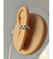 Handmade Silver Bubble Ear Cuff – Unique No-Piercing Design Handmade Silver Bubble Ear Cuff – Unique No-Piercing Design