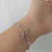 Handmade Sterling Silver Bracelet with Moonstone Beads