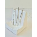 One-of-a-Kind Handmade Silver Jewelry Set – Twig Studs & Pendant