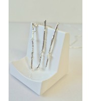 Handmade Silver Jewelry Set – Twig Stud Earrings & Pendant | One of a Kind Handmade Silver Jewelry Set – Twig Stud Earrings & Pendant | One of a Kind