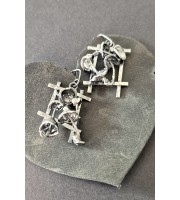 Unique Handmade Silver Earrings – Sculptural Artistic Jewelry by SilverBuds Unique Handmade Silver Earrings – Sculptural Artistic Jewelry by SilverBuds