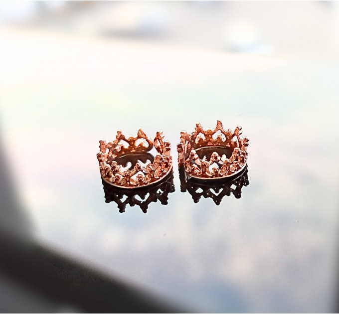 Non piercing nipple jewelry - Silver Nipple Rings Сrown Non Piercing adjustable Nipple Ring