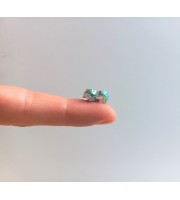 Fake nipple piercing  wih crystal
