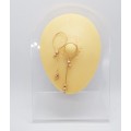 Non piercing nipple nooses, gold plated over sterling silver snake and beads