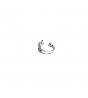 Fake nose ring 925 Sterling Silver Tiny Faux Piercing Hoop - No Piercing Needed