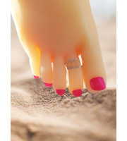 Sterling Silver Toe Ring Silver crown