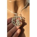 Handmade Silver Pendant – Cat on the Moon Design