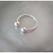 Cock Glans Rings - Solid Silver - Worn below the head of your cock on your Frenulum - 2 pressure balls - Handmade body jewellery for Men