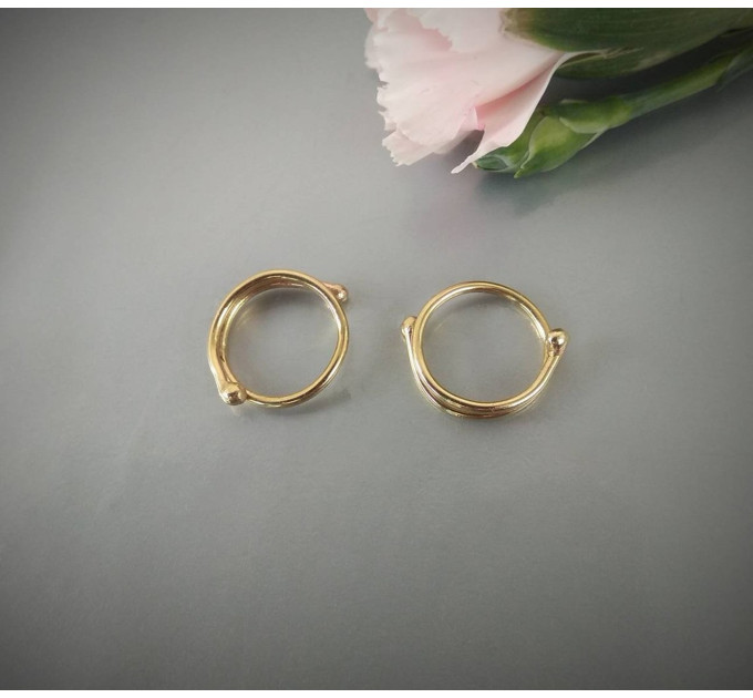 2pcs Non Piercing nipple rings made 
 of Silver, brass or gold plated over sterling silver
