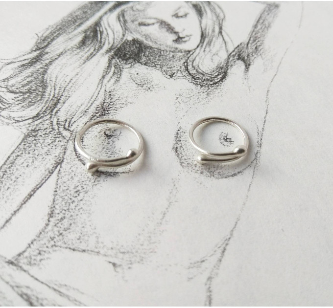 2pcs Non Piercing nipple rings made 
 of Silver, brass or gold plated over sterling silver