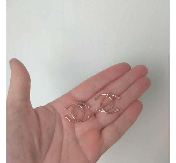 Handmade Silver Nipple Rings Non Piercing adjustable Nipple Rings