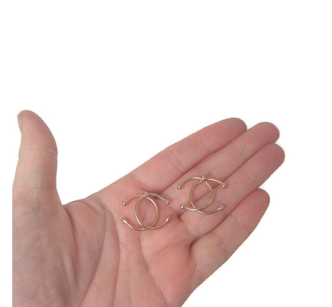 Handmade Silver Nipple Rings Non Piercing adjustable Nipple Rings