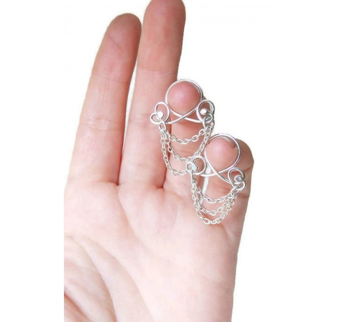 Non Piercing Nipple Ring Nipple chains Nipple Dangles